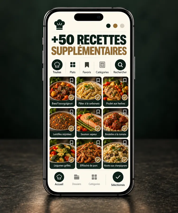 Bonus +50 recettes supplémentaires